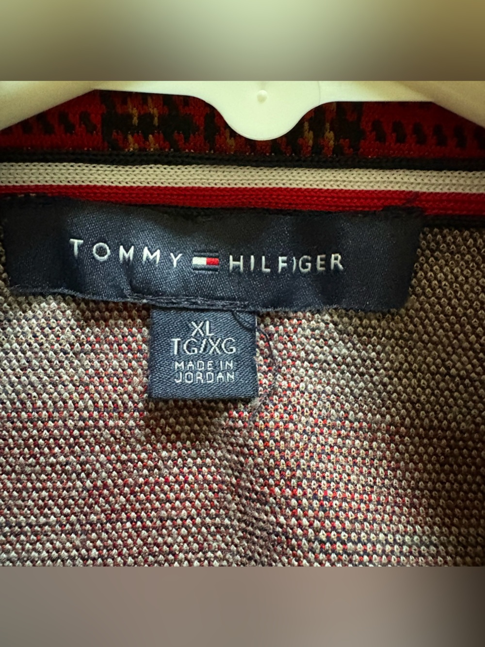 Tommy Hilfiger Red Plaid Button-Up Blazer Jacket Women’s XL - Picture 5 of 9